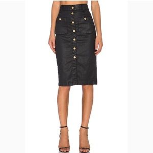 NEW 7 For all Mankind Midi Pencil Skirt